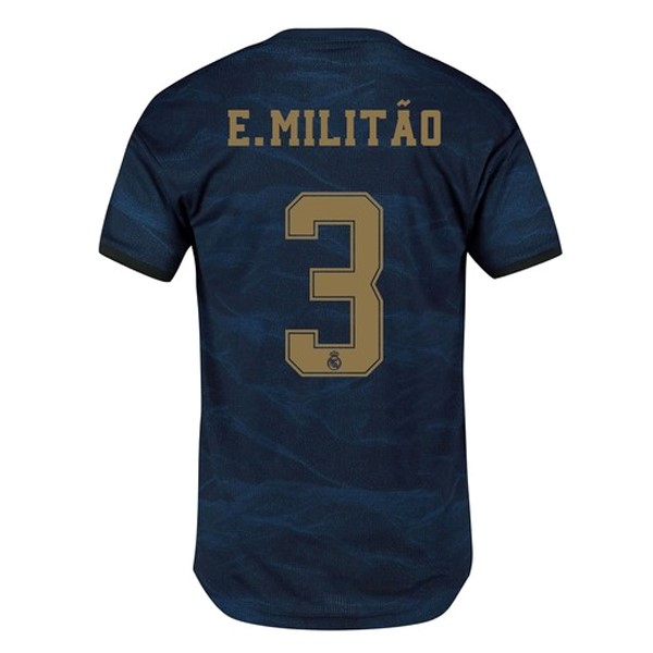 Maillot Football Real Madrid NO.3 E.Militão Exterieur 2019-20 Bleu